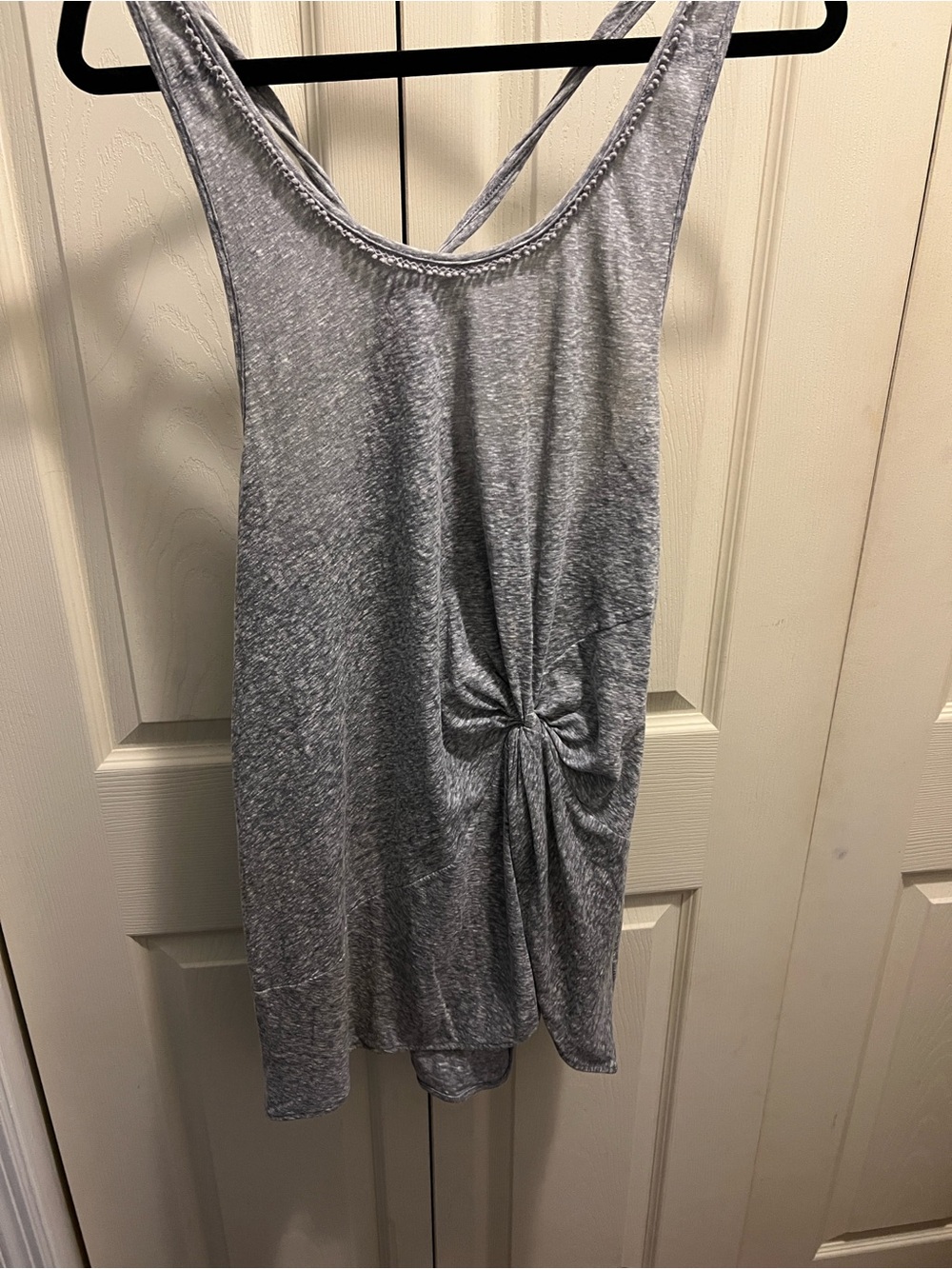 Victoria's Secret Heather Gray Twist-Detail Coverup